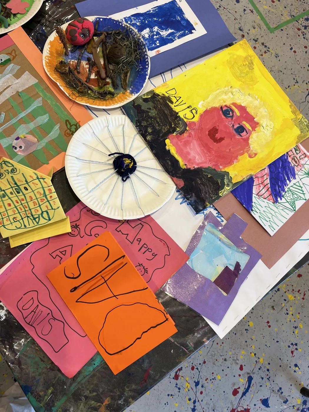 Camp portfolio: painted portrait, plates and prints