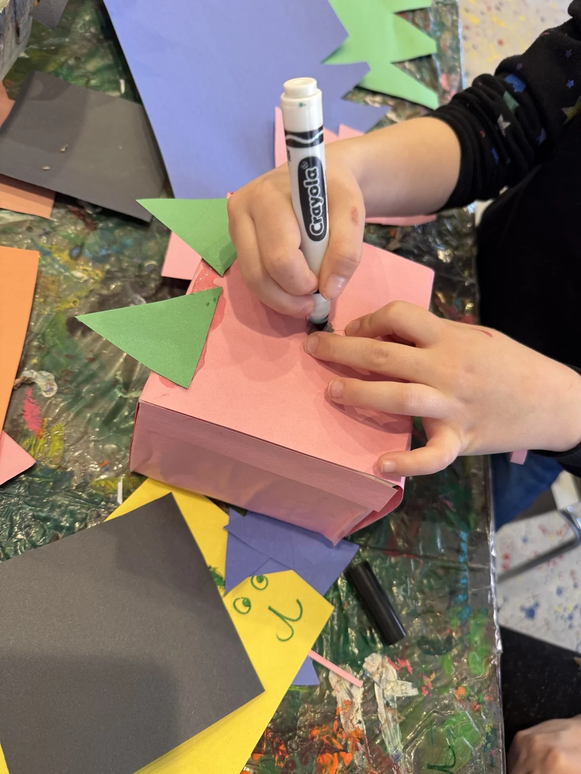 Building a character from a cardboard box